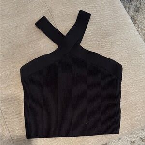 Quince Ribbed Cross-Back Top